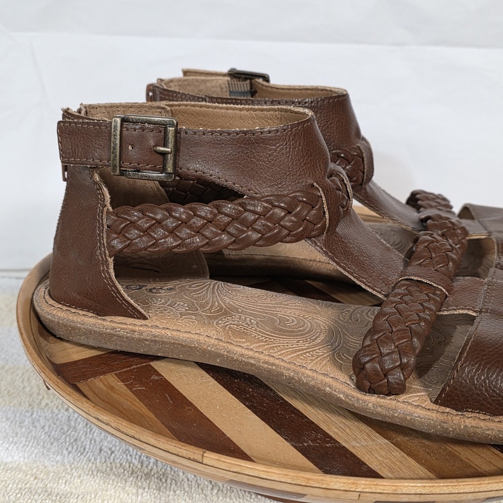 B.O.C by Born Women's Melinda Gladiator Sandal size 10 Brown Stappy - Picture 7 of 16